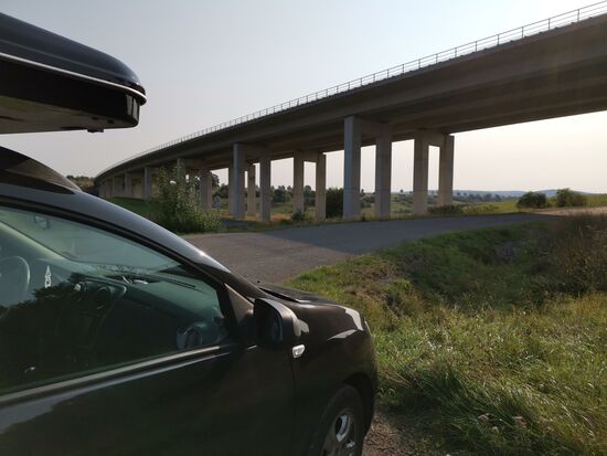Talbrücke Schindgraben mal von unten.