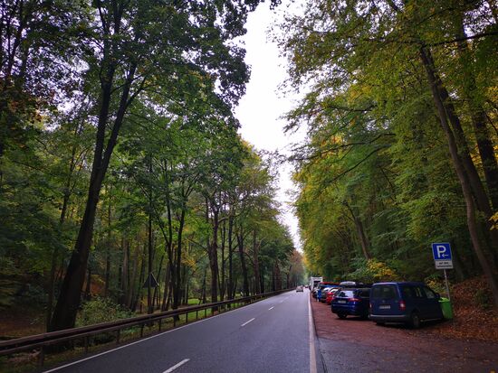 Menschenleer ist anders, aber zumindest habe ich dieses Mal einen Parkplatz gefunden.