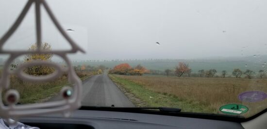 beim Start sieht das Wetter noch so aus