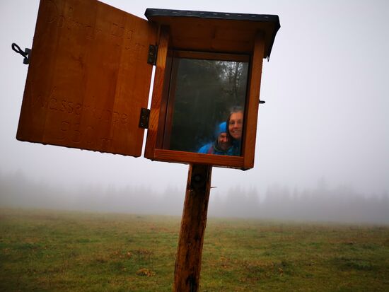 Selfie funktioniert, nur die Sache mit dem "Blick" ist heute eher nichts.