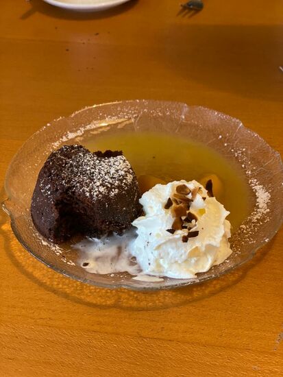 und dann noch ein Nachtisch..... mehr schaffen wir nicht......