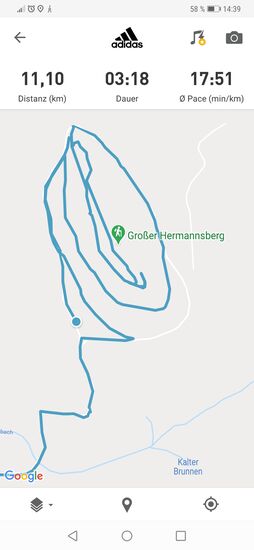 ich könnte behaupten, ich wollte es sportlich haben, aber ich bin ehrlich: ich war trotz 2 Apps mal wieder etwas desorientiert und habe mein Ziel großräumig eingezirkelt