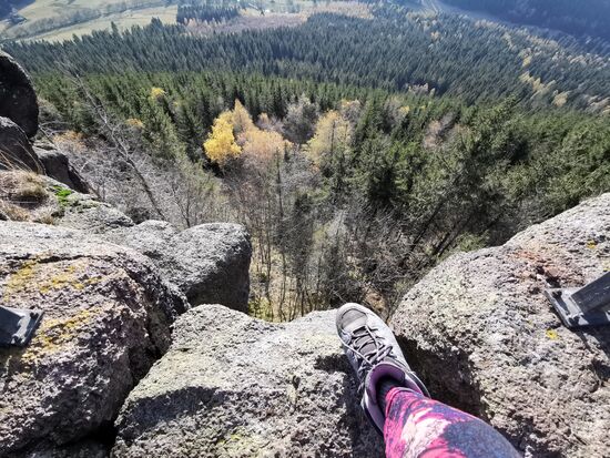 und da liegt mir auf einmal die Rhön zu Füßen 