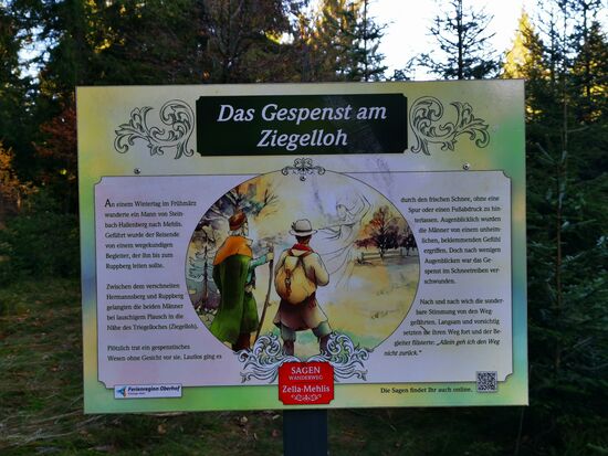 "...Zwischen dem verschneiten Hermannsberg und Ruppberg gelangten die beiden Männer bei lauschigem Plausch in die Nähes des Triegelloches (Ziegelloh). Plötzlich trat ein Wesen ohne Gesicht vor sie..."
LUST AUF MEHR? hier:
https://tourismus.zella-mehlis.de/entdecken-erkunden-zella-mehlis/wussten-sie-schon/sagen