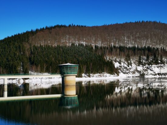 der Rohwasserentnahmeturm
