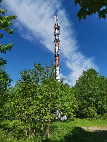 Gipfel erreicht - Mobilfunksendemast