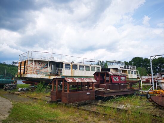 Baustelle des Projektes XS Ferienhäuser Erlebniswerft Marina Saalburg