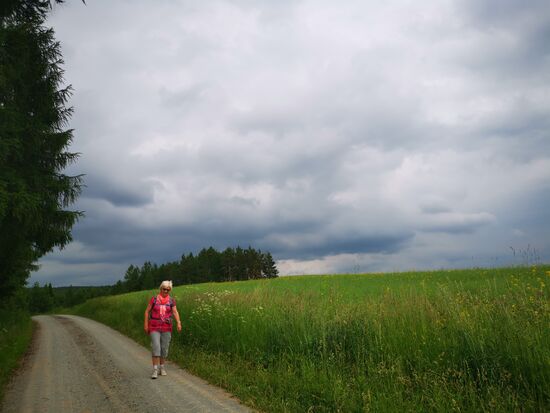 Inzwischen ziehen doch einige dunkle Wolken auf.