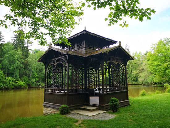 "Teichhäuschen" am "Pfotenteich"