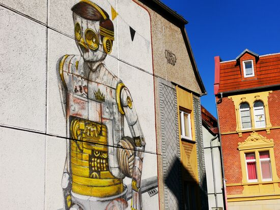 Inspiration mit dem Lederfußball wg. der Fußball-WM in Brasilien