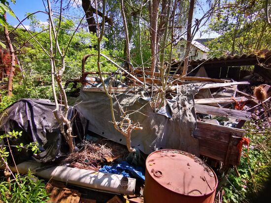 hier wurde ein Auto wohl schon länger nicht mehr bewegt