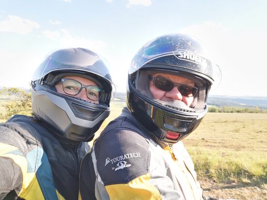 Dieses Pfingsten das erste Mal als Sozia auf Touren durch Thüringen unterwegs.