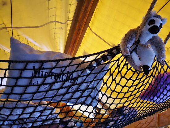 Mein LEMMY aus dem Affenwald (Reisebereicht Thüringer Wald/Rhön) findet unsere Unterkunft "mega" 