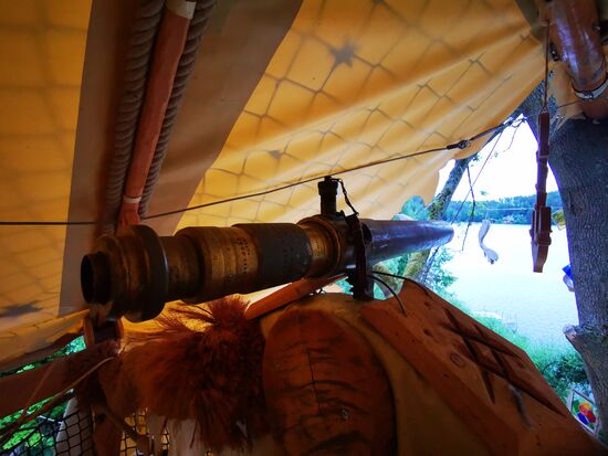 Zum Beobachten des gegenüberliegenden Ufers... Es funktioniert �