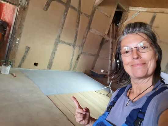 Fußboden bekommt Farbe