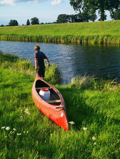 ...aber wir kommen am Ufer der Jeetzel an