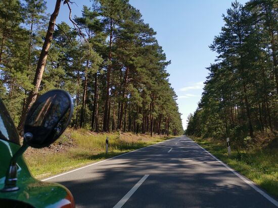 bei schnurgerader Straße, gleichmäßiger Geschwindigkeit und Geräuschkulisse passiert es dann: die Beifahrerin entschläft mal kurz 