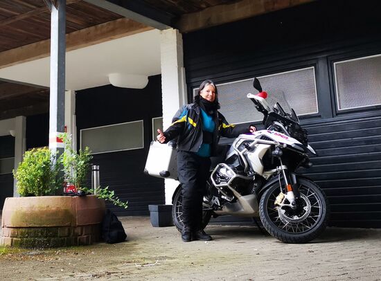 9 Uhr: bereit zum Start - fehlt nur noch der Fahrer 