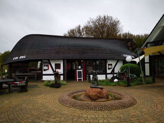 Lustige Idee eines Daches 