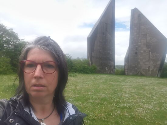 und dann im strömenden Regen das Friedland Denkmal erreicht