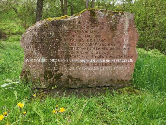 unterhalt der Burgruine: ...wir sollen dies nicht verschweigen, auch nicht vergessen..."