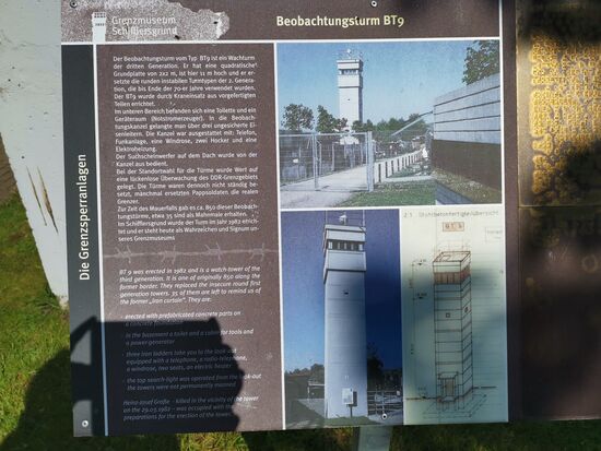 Der Beobachtungstumr BT9: 2 x 2 m