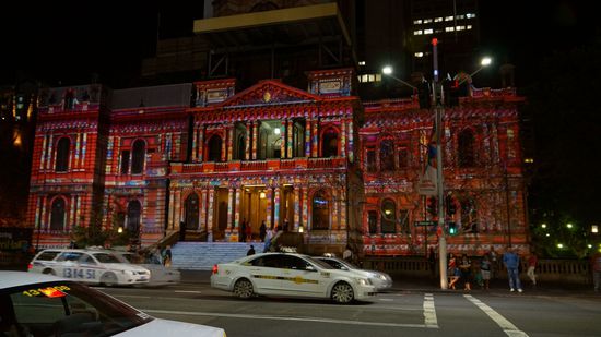 Townhall, angestrahlt