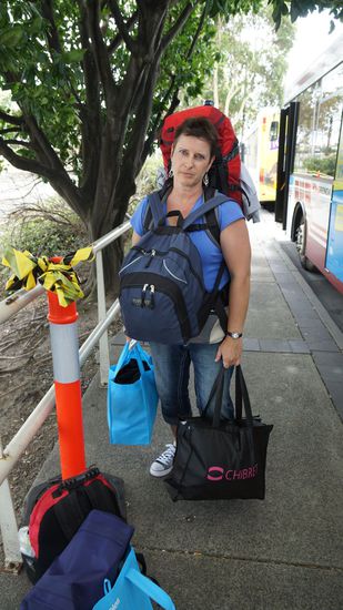 schwer bepackt - Der Campervan ist abgegeben!