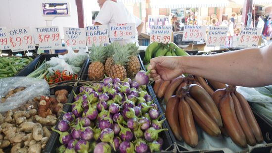 Viktoria-Market, interessantes Gemüse