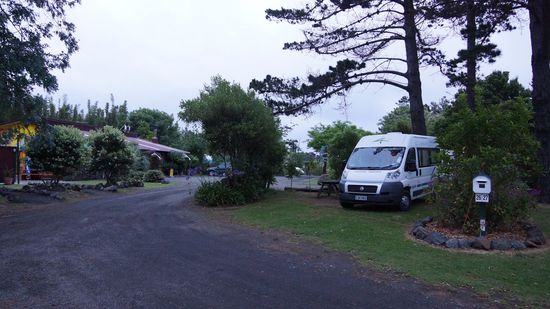 Campingplatz in Ahipara bei Kaitaia.