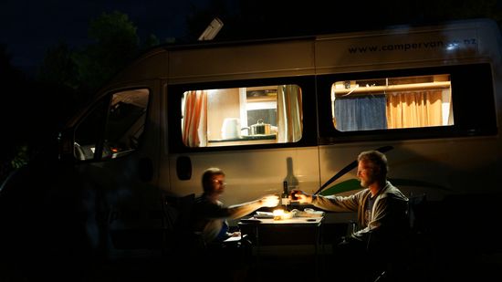 Heiligabend auf CP in Turangi, ganz romantisch