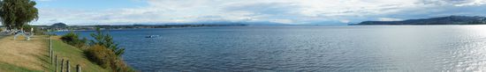 Taupo, am Lake Taupo - Panorama