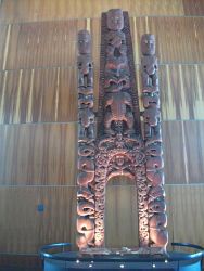 Maori-Kunst im Museum.