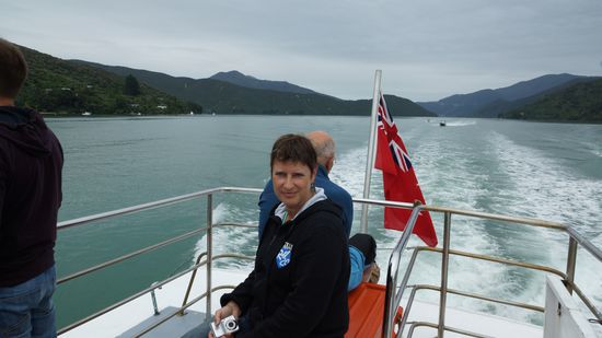 Tagestrip mit dem Pelorus-Postmailboot von Havelock durch den Marlborough-Sound.