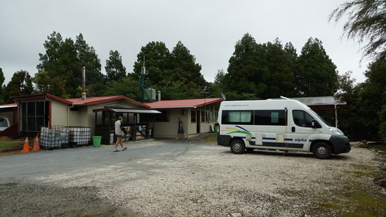 Campingplatz in Westport - vor der langen "Regennacht" 