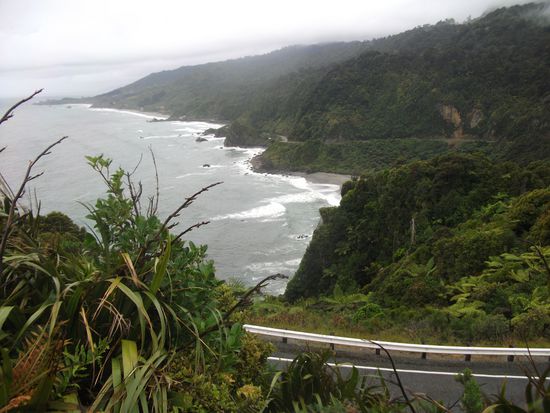 wunderschöne aber regenreiche, rauhe Westküste der Südinsel.
