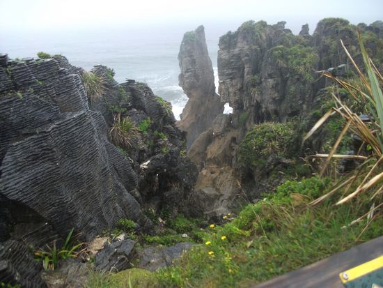 die Pancake-Rocks bei Punakaiki