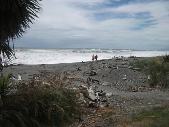 Hokitika-Strand nach einer stürmischen Nacht
