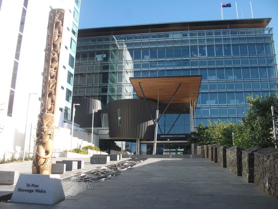 Christchurch - City: Stadtverwaltung (heile geblieben)