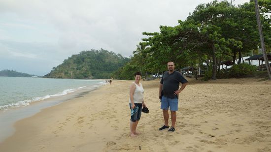 Bei Oliver am Strand in Cairns