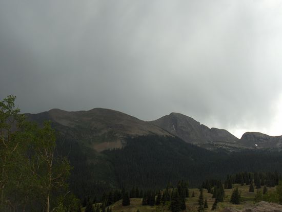 Auf einem Pass in den Rockies