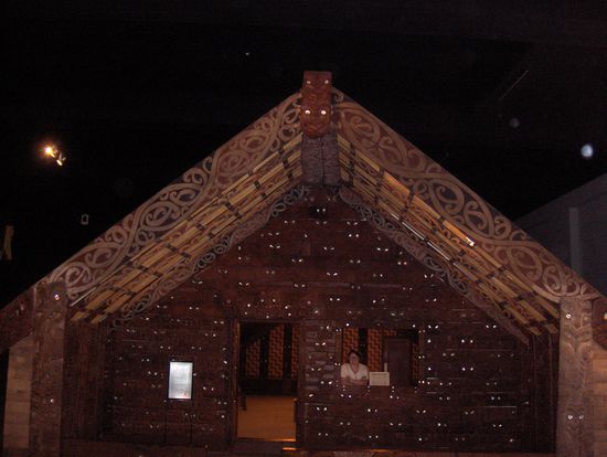 Neuseeländisches Zeremonienhaus