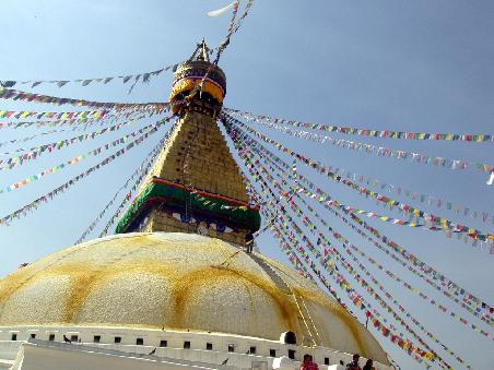 Sie Stupa von Swyambhunath, Wahrzeichen von Kathmandu