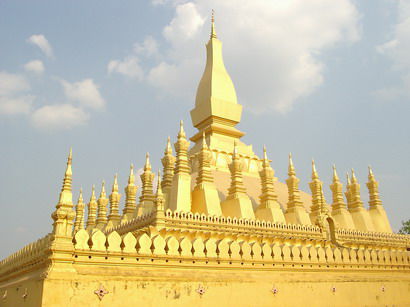 That Luang: alles aus Gold, oder vielleicht doch nur angemalt?
