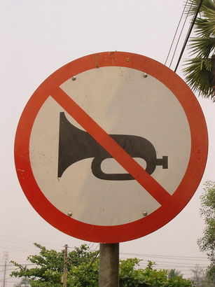 Hupen verboten