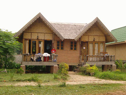 Unterkunft in Vang Vieng, diesmal ein wenig groesser
