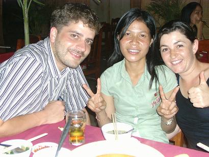 Traditionelle Khmer-Suppe mit Khema...