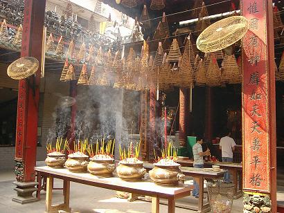 schoene chinesische Pagode im Viertel Cholon