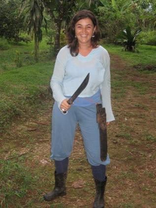 Seda als Agricultora, wollte die Machete nicht mehr aus der Hand legen