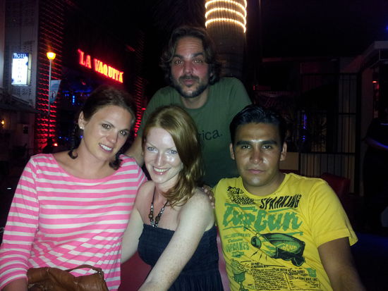 Kristina, Francesco und Carlos aus dem Hostel